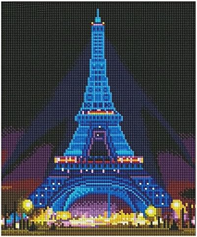 AbcraftArt: LED svjetla Frame Paris Eiffel Tower Diamond slika !!! - 12 X16 - SAD! - Svjetla prekidača napajanja !!!