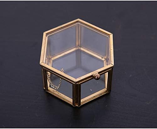 Qtt kutije za nakit prozirno staklo vitrina za nakit evropski stil Zlatna granična kutija za odlaganje nakita kutija za nakit za žene