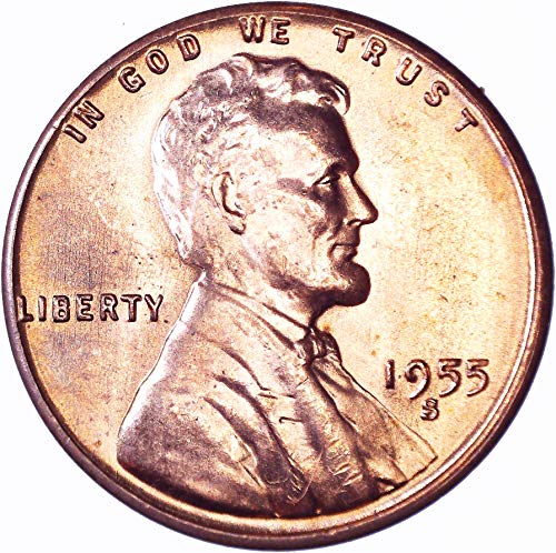 1955. Lincoln pšenični cent 1c sjajan necrtuliran