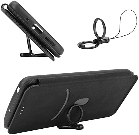 Mobilni telefon Flip Case za iPhone 14 Pro Max Case, Luxury Carbon Fiber PU+TPU Hybrid Case Full Protection Shockproof Flip Case Cover