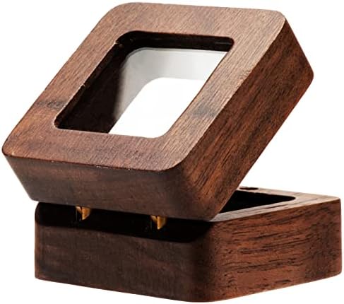 Cososo 2 Pack Drvena kutija za prstena za ceremoniju svadbe