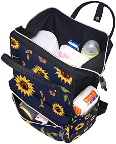 Sunflower uzorak pelena Backpack College školski ruksak casual dan pantalona za laptop