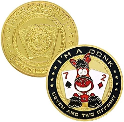 Igranje karata Donk Commorative Gold Coins Donkey klađenje Lucky Coins Creative Chip Press nagradne poklone Kopirajte poklon za njega