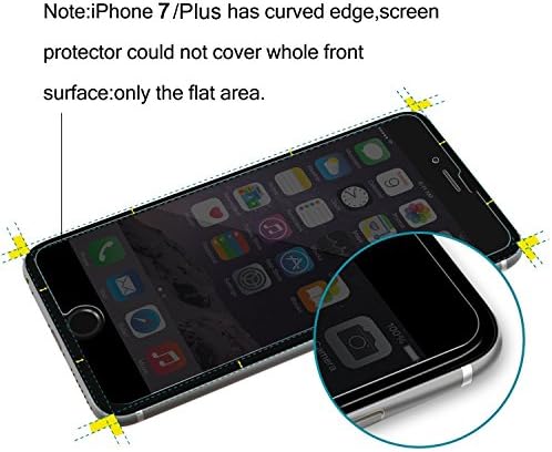 iPhone 8 / iPhone 7 Zaštita ekrana za privatnost, ANKoon Premium [No Dark Version] Anti-Spy kaljeno staklo za zaštitu ekrana za iPhone