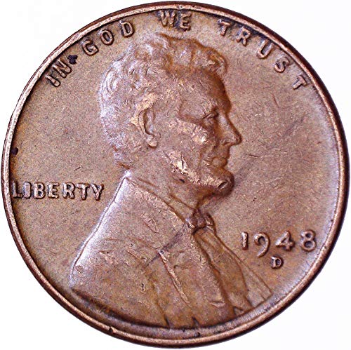 1948 d Lincoln pšenica Cent 1c vrlo dobro