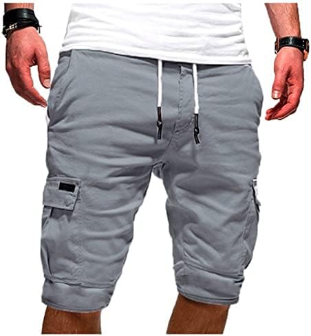 Muški teretni kratkih kratkih vježbanja trčanje sportske kratke hlače Ležerne hlače 3/4 Jogger Capri pantalone ispod kratkih hlača