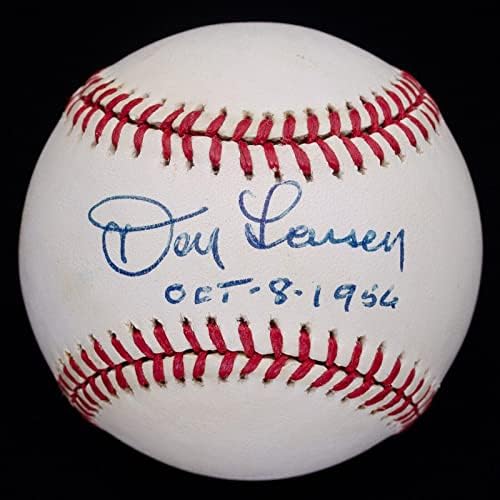 Don Larsen 8. oktobar 1956. Potpisan autogramirani OAL bejzbol JSA COA AC57099 - AUTOGREMENA BASEBALLS