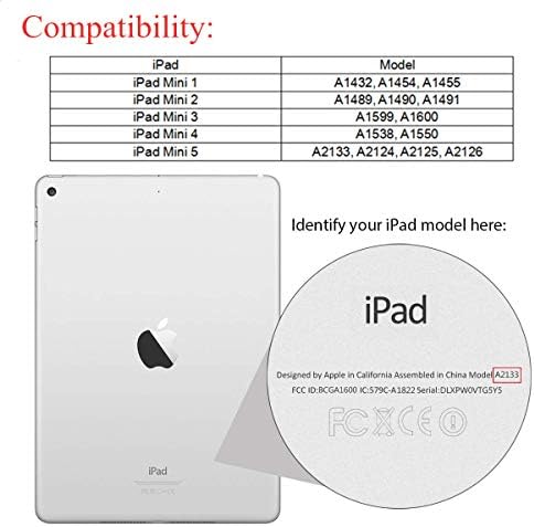 Nova futrola iPad Mini 5 iz 2019., iPad Mini 4 futrola za djevojke, apoll PU kožna magnetska kopča Staklo otporan na šarene uzorak