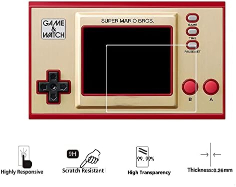 Zshion zaštitnik ekrana kompatibilan sa Nintendo Game & amp; sat, 9h tvrdoća kaljeno staklo zaštitni film, otporan na ogrebotine Anti-otisak
