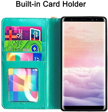 J. west Galaxy S10 torbica za novčanik, 4 slota za kartice cvjetna Bijela tratinčica PU Koža ID kreditni novčani držač magnetna Folio