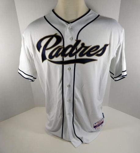 2014 San Diego Padres Rene Rivera 44 Igra Izdana bijela Jersey JC Patch - Igra Polovni MLB dresovi