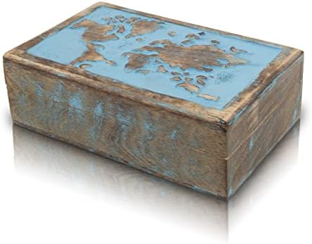 Sjajne Ideje Za Rođendanski Poklon Ručno Izrađena Dekorativna Karta Svijeta Drvena Kutija Za Nakit Kutija Za Blago Kutija Za Nakit