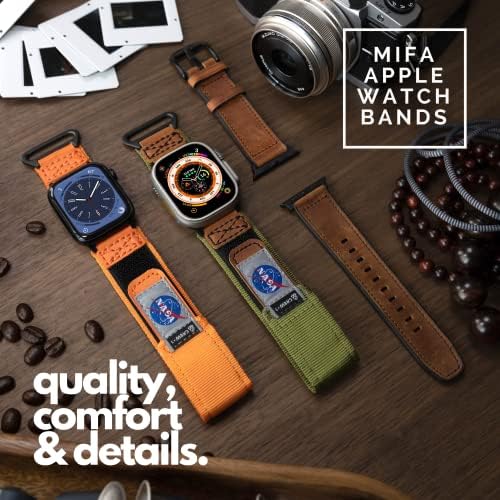 Kompatibilan sa Apple Watch Band, NASA licencirani sportovi najlonske kože sa dizajnom tkanog petlje za iWatch 42mm / 44mm / 45 mm,