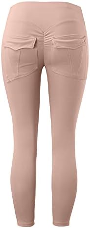 Miashui Loose Yoga pantalone sa džepovima za žene Petite Dame Sports Strite Yoga sa džepovima Wosten Womens Wide noga joga