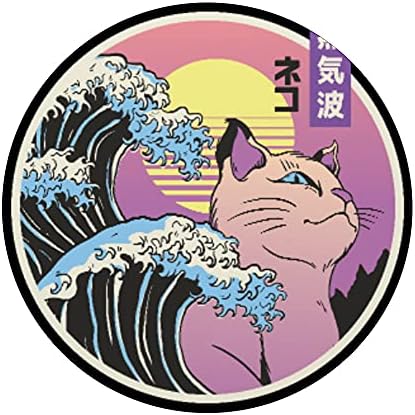 Japanski Vaporwave Japan Style Cat. Veliki val Kanagawa Popsoccots zamjenjiva popgrip