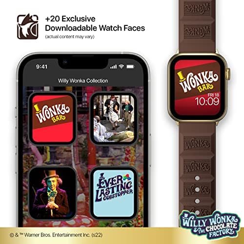 Willy Wonka - Wonka Chocolate 3D SmartWatch opseg - službeno licenciran, kompatibilan sa svakom veličinom i serijama Apple Watch-a