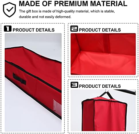Kesyoo 1pc kutija za pakiranje Creative poklon holding kućišta za skladištenje kućica crvena za Xmas Decor