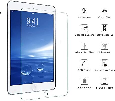 Sincase iPad Air / Air 2 / Pro / novi iPad 9.7 zaštitnik ekrana, [2-Pack] Clear iPad Air 2 kaljeno staklo Zaštita ekrana 9H stakleni