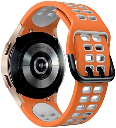 BKUANE 20mm pametni ručni zglob za Samsung Galaxy Watch 4 44 40mm / satovi4 Classic 46 42mm opseg zakrivljenih zakrivljenih silikonskih