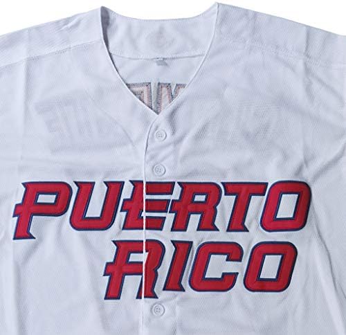 Kekambas 21 Roberto Clemente Portoriko Svjetska Igra Klasična Muška Bejzbol Dres Prošivena