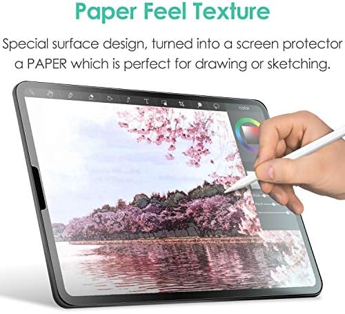 Elecom zaštitnik ekrana sa osećajem papira kompatibilan sa iPad Pro 11inch , dizajniran za crtanje, otporan na ogrebotine protiv odsjaja,