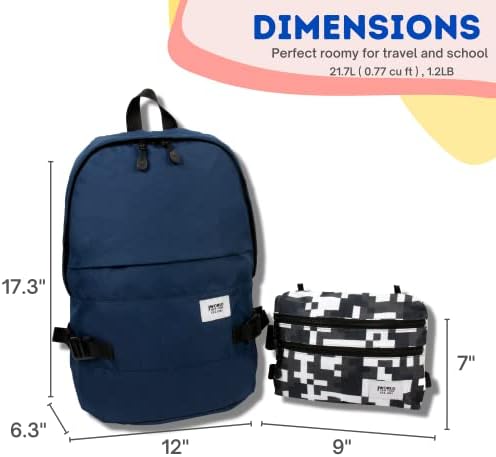 J World New York Deuce ruksak sa odvojivom torbom oko struka, CAMO, 17,3 X 12,2 X 6,3