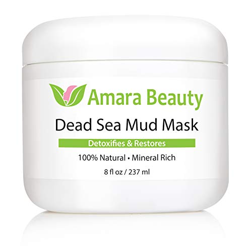 Amara ljepota Mrtvo more Mud maska za lice & amp; tijelo - čisto blato bez punila Detoksificira & obnavlja zdrave kože - 8 oz.