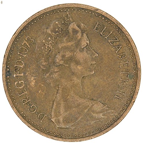 1973 uk Elizabeth II 2. portret 1 novi novčić dobro
