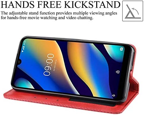 HualuBro Motorola Moto G Stylus 5G futrola, Retro PU kožna magnetna postolja otporna na udarce, preklopna torbica za novčanik sa držačem