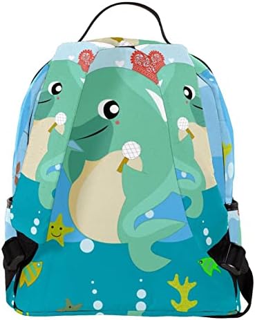 VBFOFBV putni ruksak, ruksak za laptop za žene muškarci, modni ruksak, crtani delfinski životinjski okean