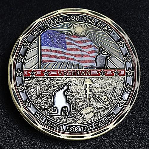 Vojni saradnik Sjedinjenih Država uvijek pamtite da nikad ne zaboravite da štand časti za zastavu bakreni kovanica
