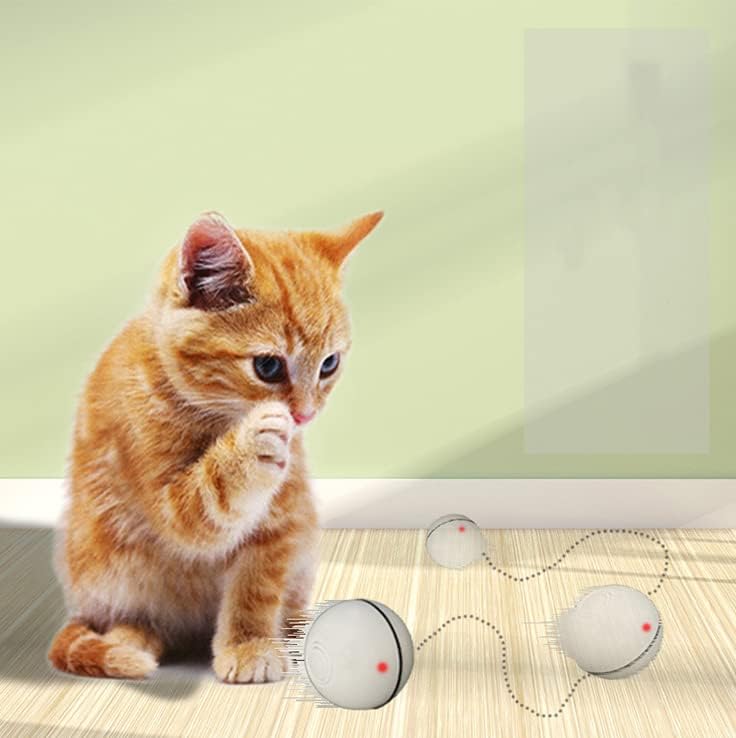 Ladumu Pametna interaktivna mačka igračka s neregularnim režimom trkača Jedinstvena mačka pratilačka igračka automatska slučajna kugla