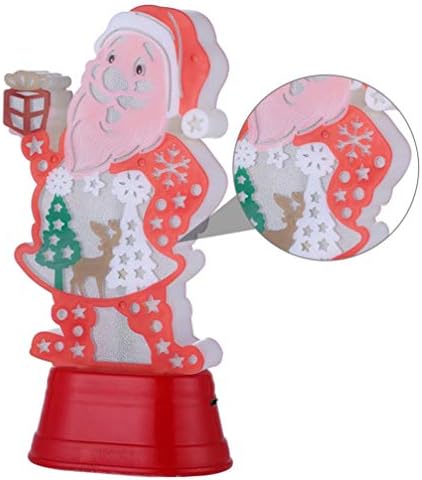 TOYANDONA Led Stolne lampe LED Santa Claus stolna lampa Božićni stol osvijetljeni Santa figurica Model Xmas holiday Party unutrašnja