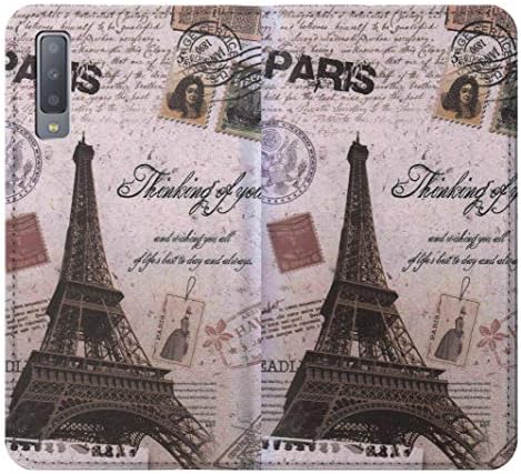RW2211 Paris razglednica Eiffelov toranj PU Koža Flip Case Cover za Samsung Galaxy A7