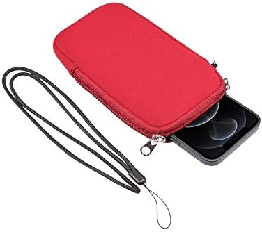 Dingming za telefon za futrolu futrola Neoprene telefon za telefon, 7,2 inčna mobilna torba za bavenu torbu sa patentnim zatvaračem