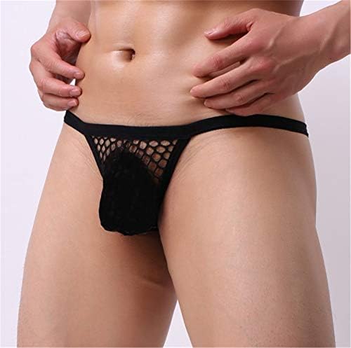 Andongnywell 3 paketa seksi muške donje rublje seksi prozirne velike mrežne hlače gaćama na vilicima