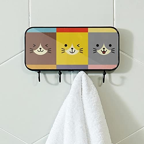 Slatka stalak za printu CAT print nosač, ulazni kaput nosač sa 4 kuka za kapute kaputi za ručnik torbica ogrtači kupaonica ulaznica