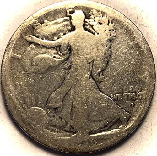 1916 D Walking Liberty Silver Polu dolar oko dobrog
