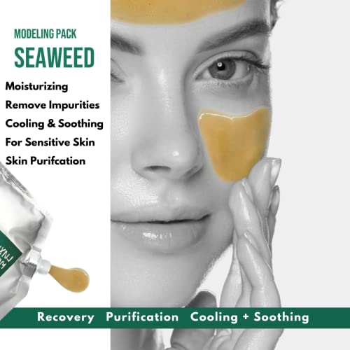 Dermabell Korea Full Essence-SEAWEEDS Luxury Aesthetic Peel-off Gel za modeliranje maske za lice ,anti-Aging i Anti-Wrinkle, Deep Cleansing for Acne & Acne Scars, hidratantna, Kontrola ulja, umirujuća