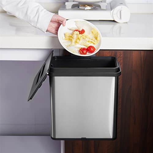 Allmro Male smeće može kuhinjom od nehrđajućeg čelika posebna kabina za smeće može se držati u domaćinstvu sa poklopcem zidove zidom