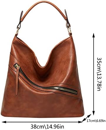 FVOWOH Hobo torbe za žene velike veličine ženske modne torbe za rame jednobojne torbe za kupovinu Retro stil ženske torbe za rame