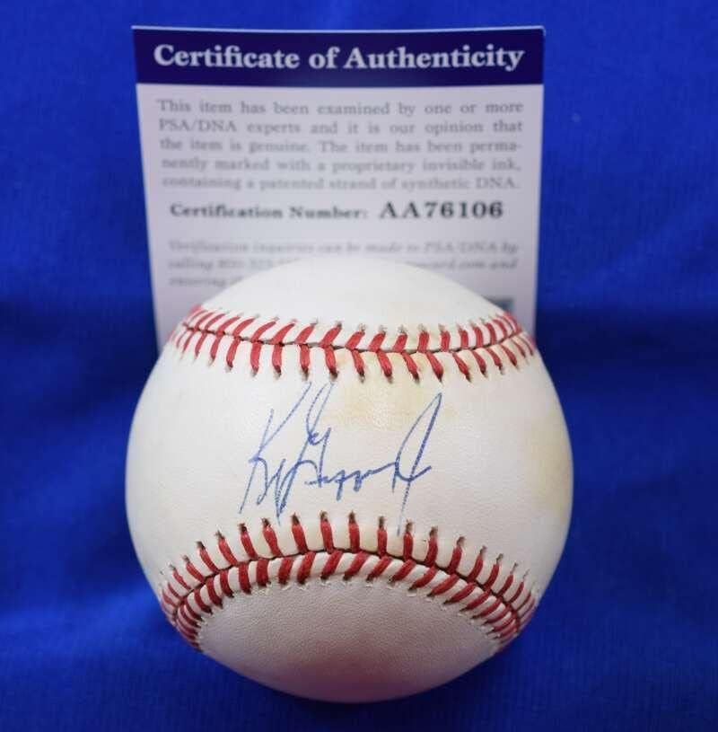 Ken Griffey JR PSA DNK rani autogram Američka liga OAL potpisan bejzbol - autogramirani bejzbol