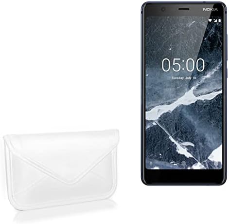 Boxwave Case kompatibilan sa Nokia 5.1 - Elite kožnom messenger torbicom, dizajn kože od sintetičke kože za Nokia 5.1 - bjelokosti
