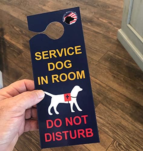 Pet paketa - Službeni Pas servis u sobi - Ne uznemiravaj znak - hotelske vješalice za vrata u hotelima, motelima, krstarećim brodovima ili bilo gde želite upozoriti ljude u sobi u sobi