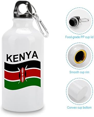 Zastava države Kenija Sportska boca Vakuum izolirani aluminij za višekratnu upotrebu s kapićem za biciklističke biciklističke kampiranje