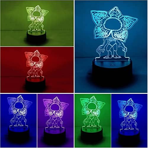 RGY Stranger 3D noćno svjetlo, 16 boja Illusion Lamp promjena daljinskim upravljačem & Smart Touch, dječija soba Decor Table Lamp,