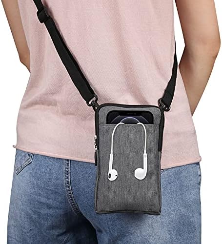 HOLSTER futrola za nošenje torbica za nošenje telefona, muški torba na ramenu malene mobitele, platno mini putni torbu za struk za struk za Sony Xperia Pro, Xperia 1 II, Xperia 10 Plus, Xperia 1