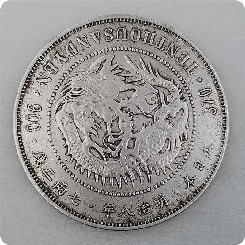 Starinski zanati veliki japanski srebrni dolar 88 mm prečnik 10 juanskog srebrnog dolara 0312