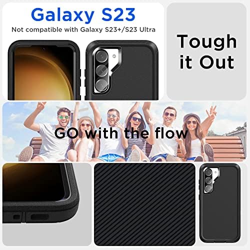 Aicase za Samsung Galaxy S23 futrola sa zaštitnikom zaslona, ​​zaštita od teških dužnosti Puni telo Čodjan udarca otporna na udarcu