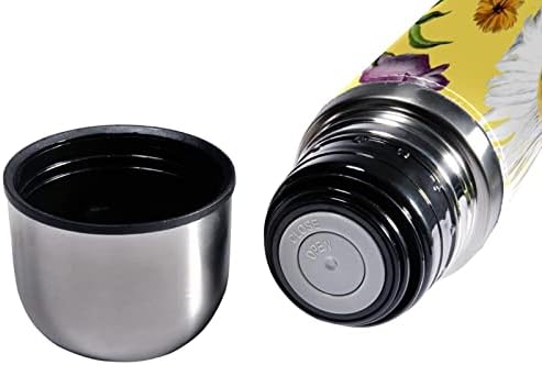 SDFSDFSD 17 oz Vakuum izolirane boce od nehrđajućeg čelika Sportska kavana Travel Milica Fils Fireny Koža Omotana BPA Besplatno, Cvjetna